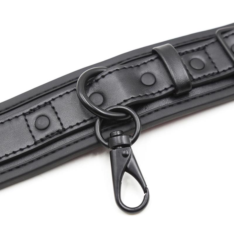 Leather Handcuffs for Erotic Play and Performance Props
