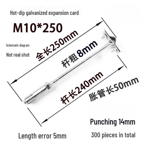 Lightning Rod Support Kit: Expansion Clamp & Protection Clip