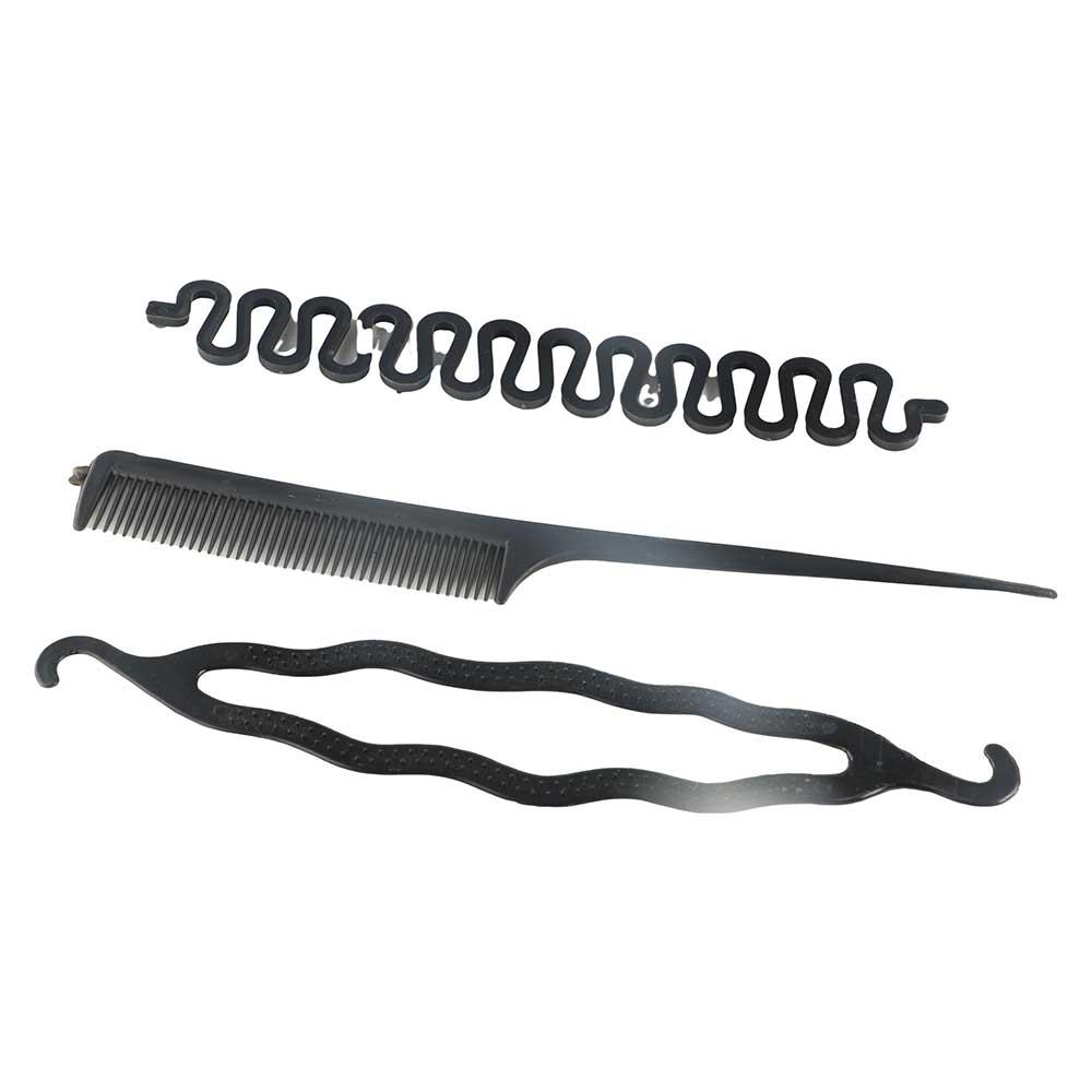 Roller Weave Hair Clip Hairstyling Tool Bun Maker Pull-through Hair Needle Hair Dispenser Hair Braider Kit Hair Braiding Tools