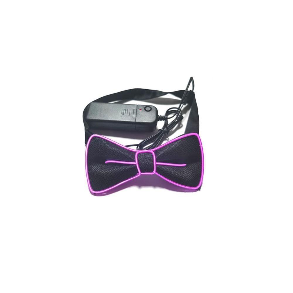 Glow In The Dark LED Bow Tie Luminous Flashing Necktie Wedding Christmas Birthday Party Decor Home Decoration Halloween Cosplay