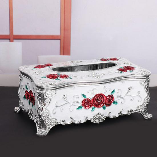 European Style Plastic Tissue Box for Living Room, Dining Table, KTV, and Creative Napkin Display