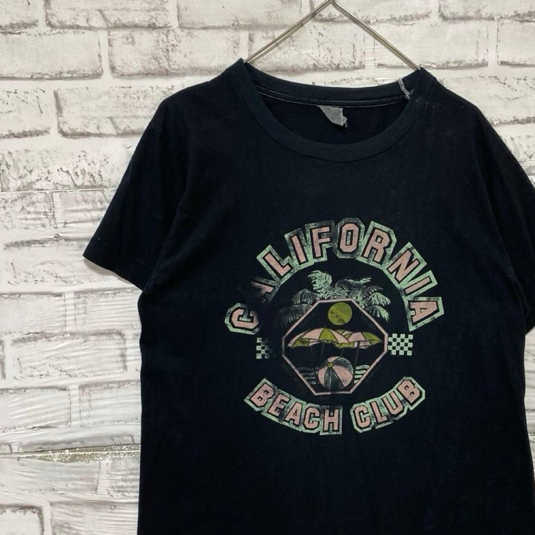 USA-made 90s vintage T-shirt! Single Stitch Black Vintage M 0528 XXXXL