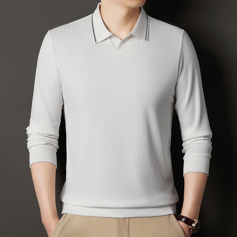 Long Sleevepolo Lapel Collar Fashion Casual Versatile M