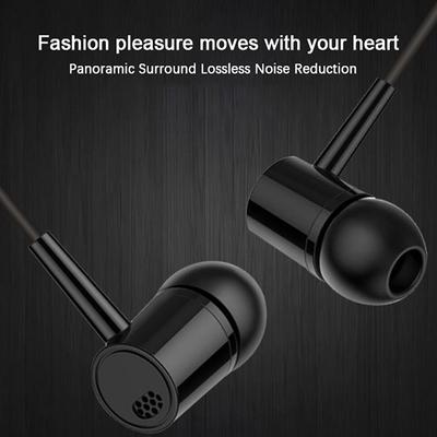 Casque 2 Couleurs Optionnelles Écouteurs 3,5 mm Haute Qualité Intra-auriculaires Pour Téléphone Ordinateur Casque Avec Micro Écouteurs Intra-auriculaires Écouteur Filaire