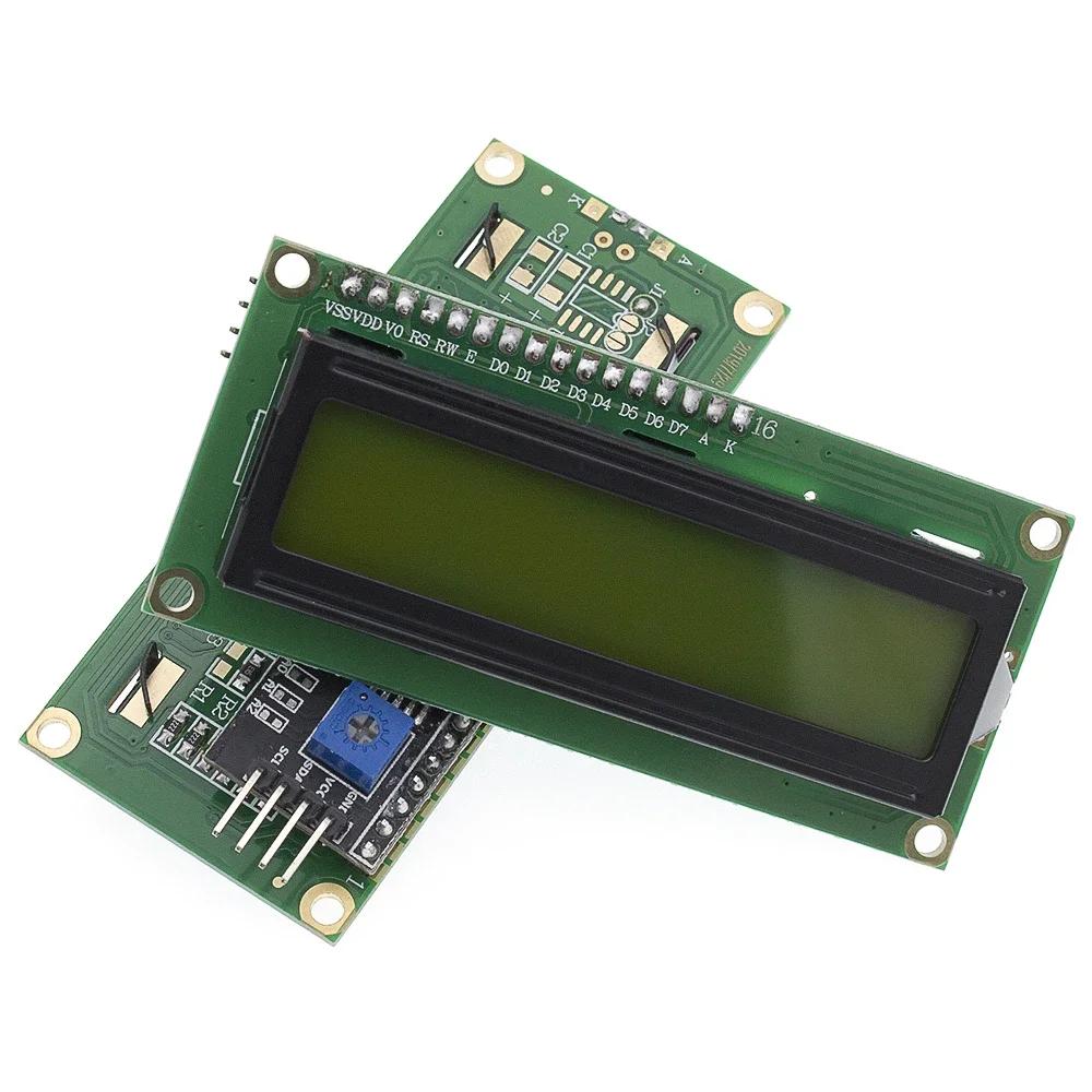 1pcs LCD1602 I2C Display Module Blue Green Screen 5V PCF8574 IIC Adapter Llate for Arduino
