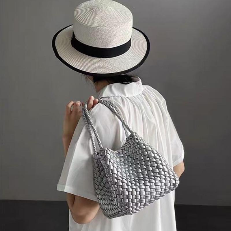 Knitted Bags, Small Niche Vegetable Baskets, Exquisite Handbags, Bucket Bag