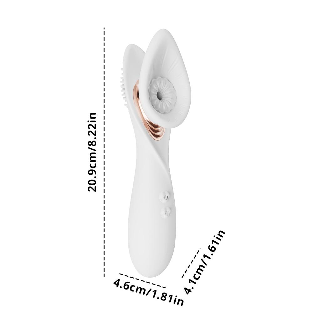 Powerful 2 In 1 Vagina Sucking Vibrator Nipple Oral Vacuum Stimulator G Spot Clitoris Massage Female Masturbator Sex Toys Women