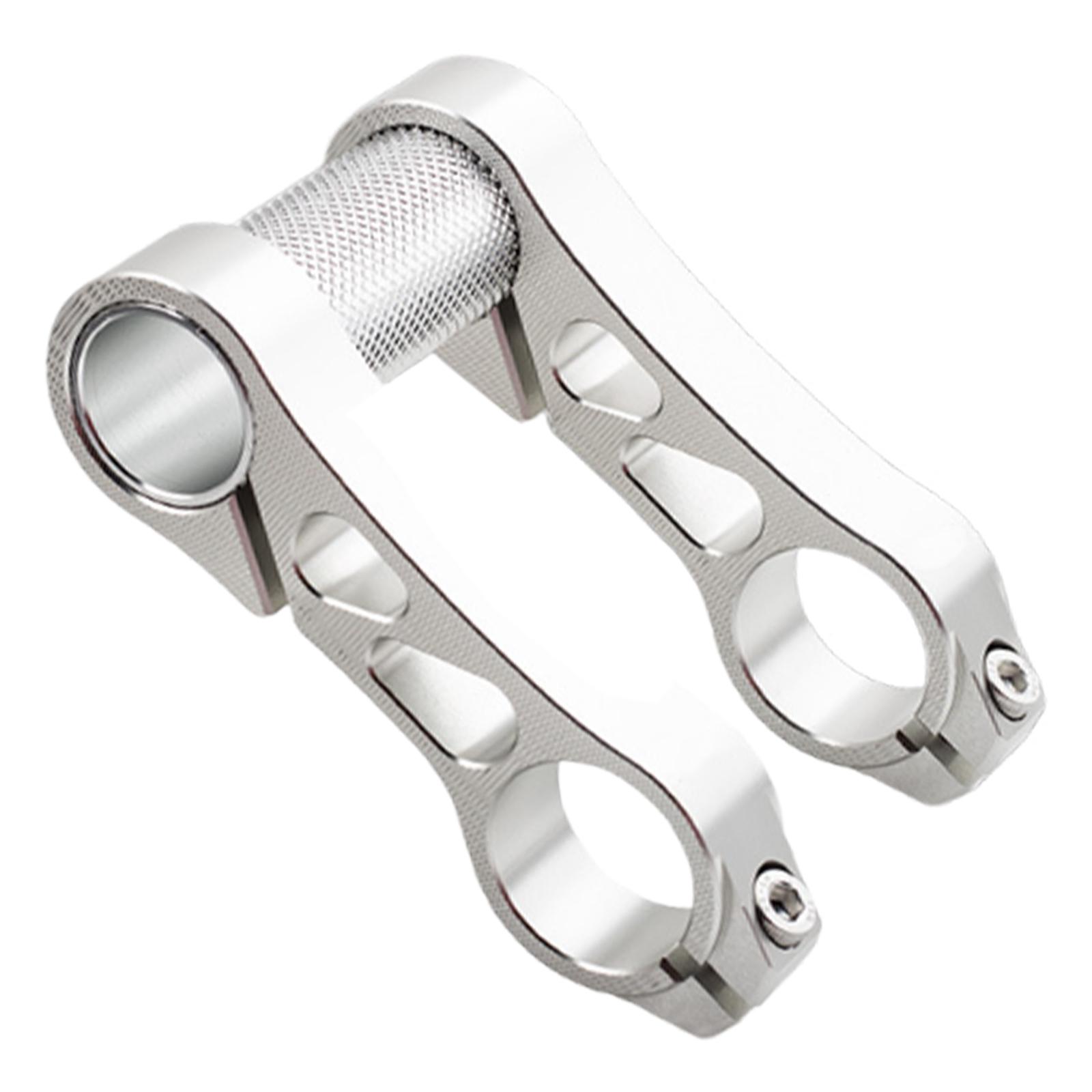 

Bicycle Handlebar Extender Accessories Adjustable with Double Mounting Clamp Aluminum Alloy Handlebar Extension Extender Bar срібний
