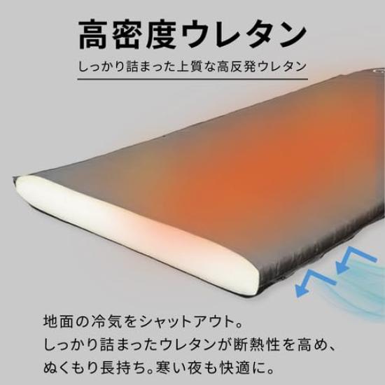 Car Camping High Density Automatic For Comes with Storage Easy For Emergency 202cm x 76cm x Gray [Quick Camp] Mat, Single, Inflatable, Urethane,
