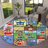 Crayon Shinchan Round Area Rug Carpet Rug For Living Room Bedroom Sofa Playroom Decor Nonslip Floor Mat