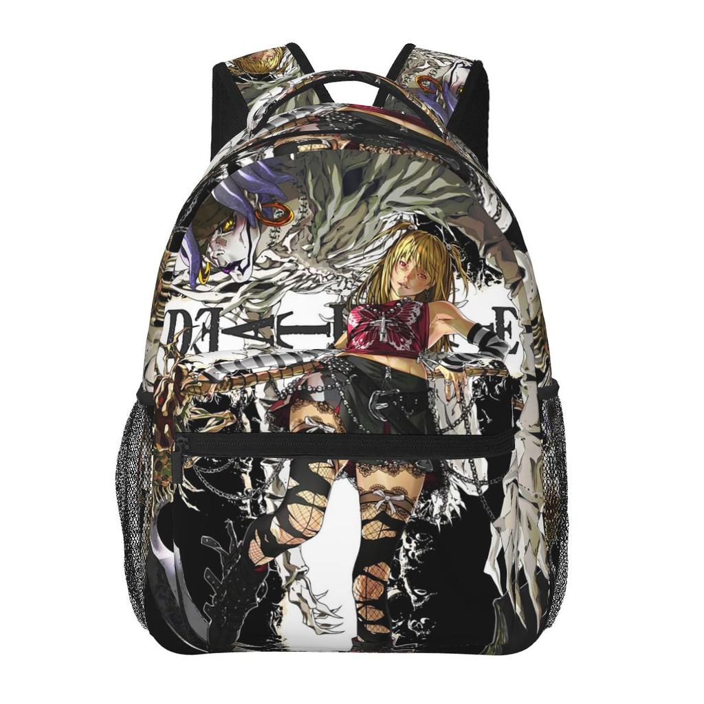 Death Note Misa Anime Backpacks Boys Girls Bookbag Students School Bags Cartoon Kids Rucksack Shoulder Bag Large Capacity