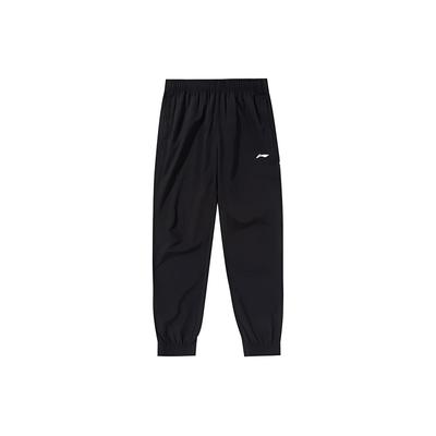 Li Ning Rychleschnoucí Prodyšné Tkané Sportovní Jogger Kalhoty Pánské spodní díly Černá AYKR461-1