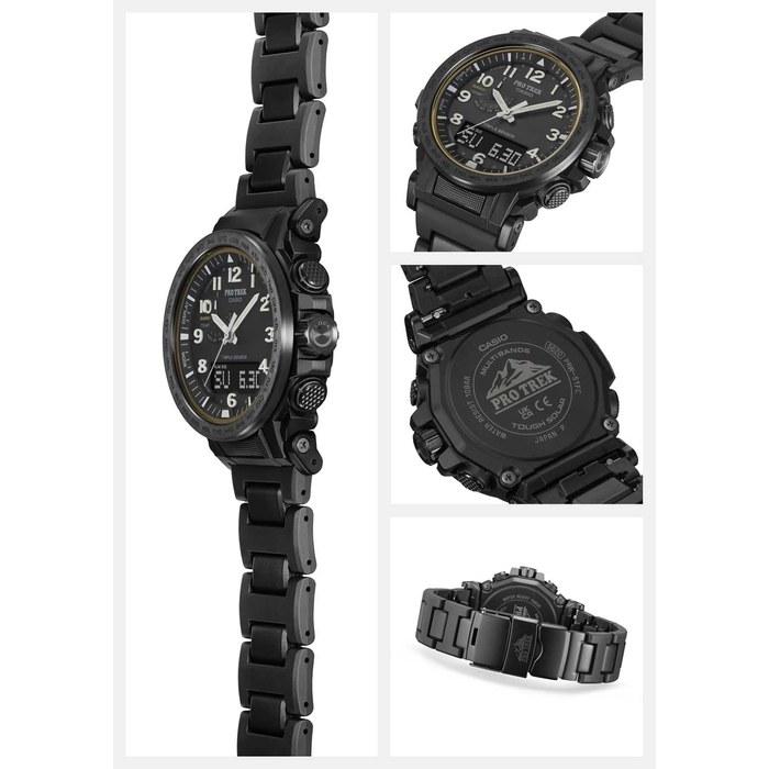[Casio] Pro Trek PRW-51FC-1JF Watch – Solar/Radio Controlled – Black/Gold Ring