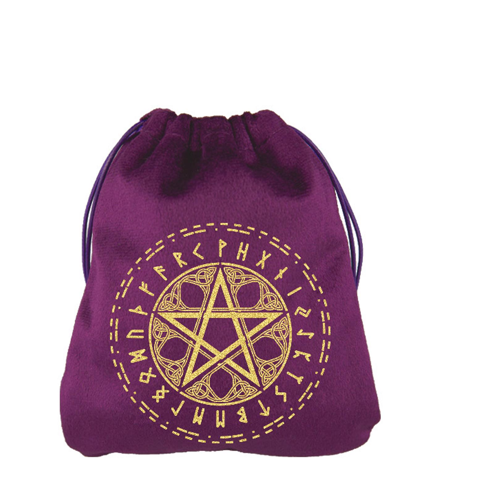 

Мешочек для хранения карт Таро и Оракулов, украшений, костей, мягкий мешочек на шнурке, аксессуары для гаданий для любителей Таро 2 фиолетовый