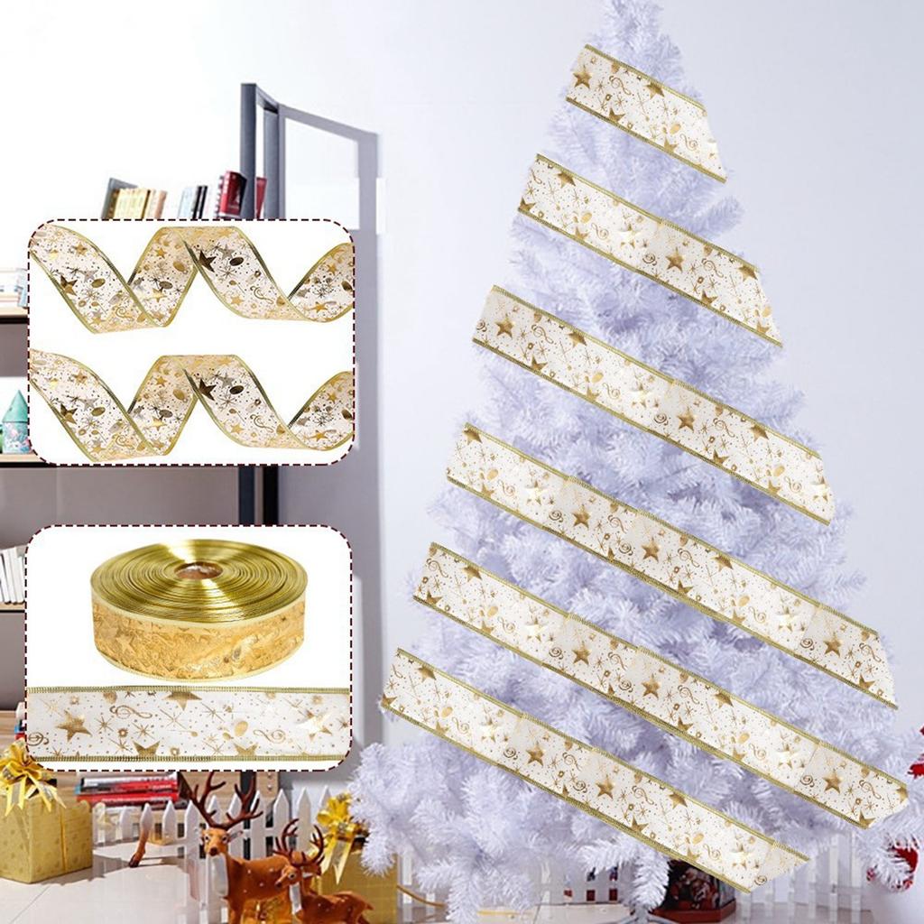 Christmas Ribbon Gift Box Packaging Gift Ribbon Christmas Tree DIY Decoration Christmas Decoration