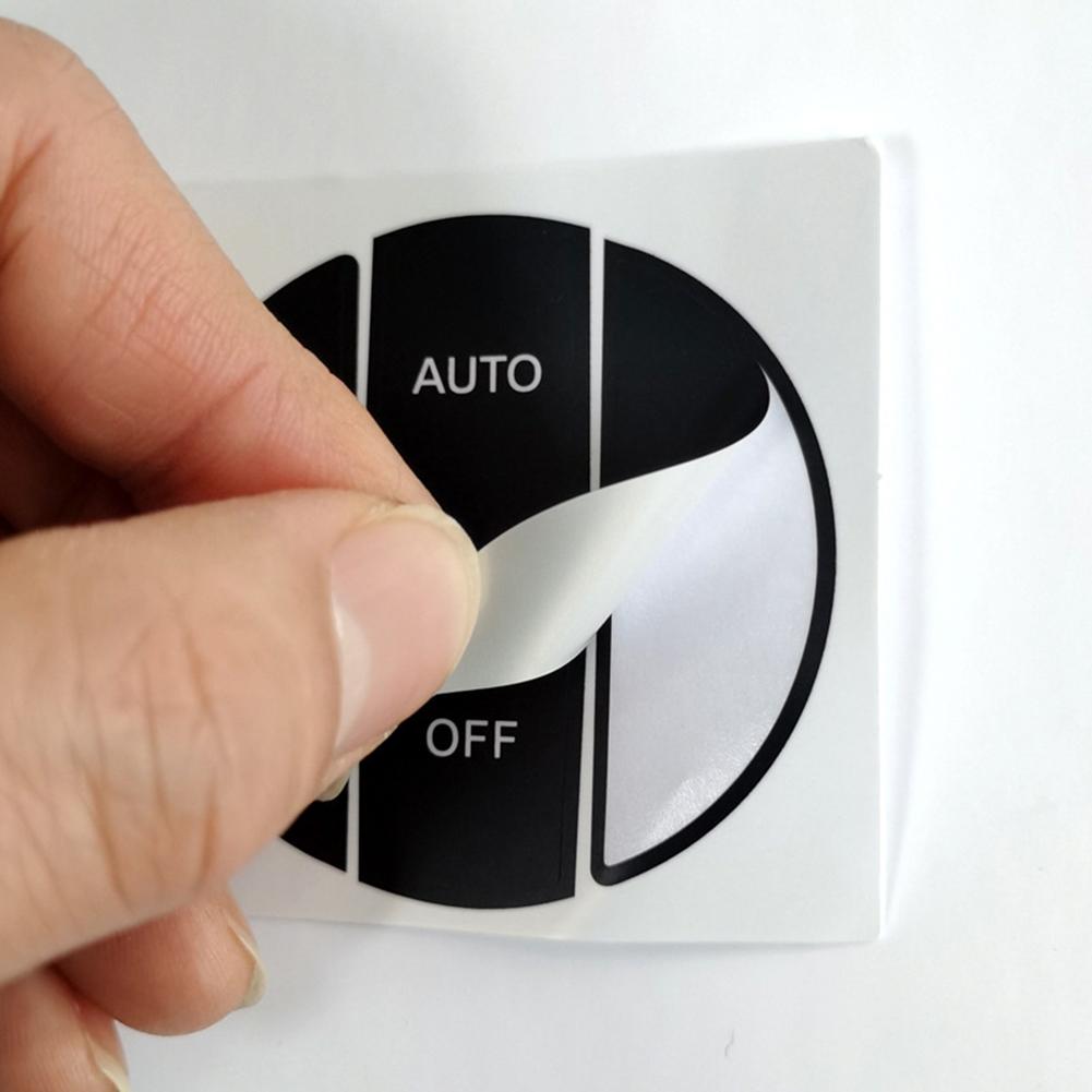 70*180mm AC Button Repair Stickers Black High-Quality