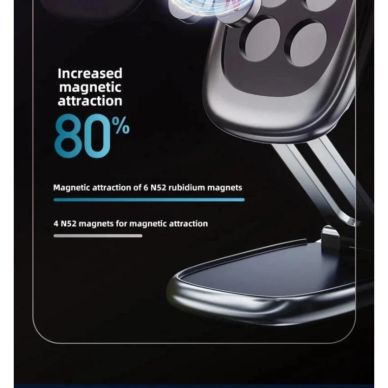 Mini Magnetic Car Phone Holder Rotatable Collapsible Magnet Smartphone Mobile Stand Cell GPS For iPhone Xiaomi Huawei Samsung LG