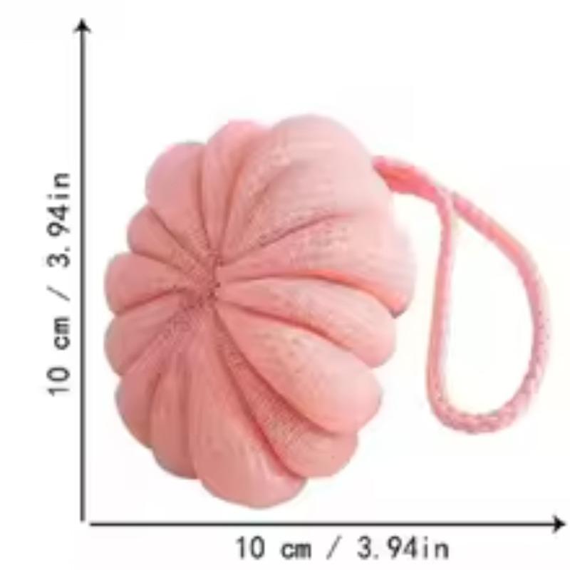 

Шарик для ванны, отшелушивающий скруббер, мягкая сетка для душа, пенящаяся губка, очиститель кожи тела, инструменты для чистки, аксессуары для ванной комнаты розовый