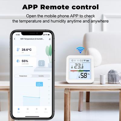 Tuya ZigBee – testeur de température et d'humidité, écran LCD rétro-éclairé, application de téléphone portable, contrôle à distance