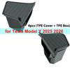 Model Y Launch 2026 Rear Trunk Side Storage Box For Tesla Y Juniper 2025 Organizer Suede Anti-dirty Car Travel Accessories