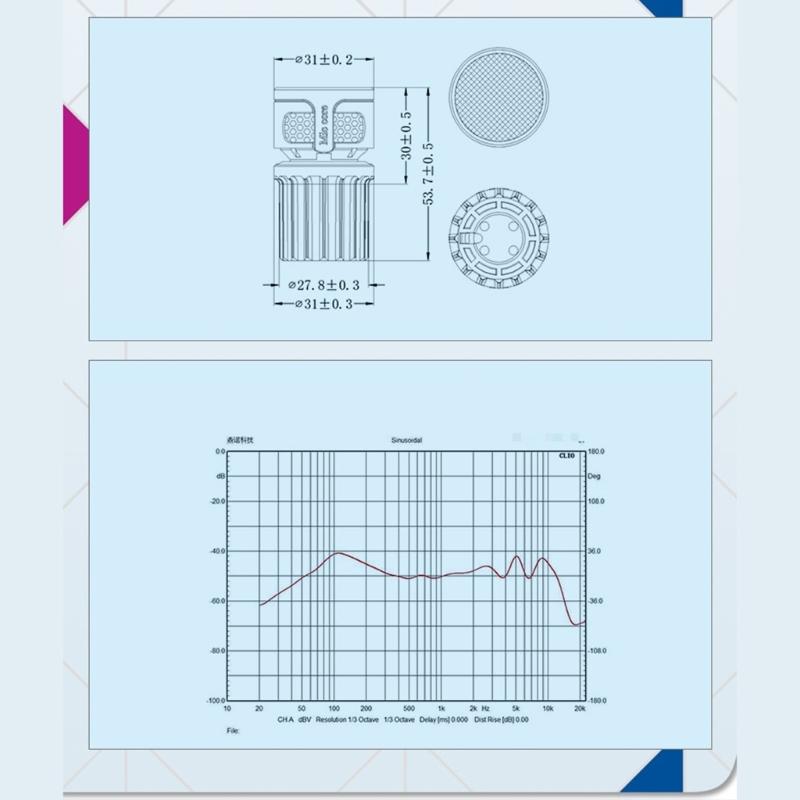 HIFI Sound Cardioid Mic Cores Mini Microphone Part High-frequency Clearly Sound for Gaming Streaming and Podcasting