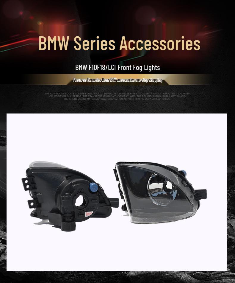 Front DRL Fog Light Bar for BMW 5 Series F10/F18 - Anti-fog Daytime Running Lights