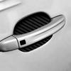 4 sztuk/zestaw Car Styling listwy naklejki naklejki na drzwi samochodu z włókna węglowego odporne na zarysowania pokrywa Auto uchwyt folia ochronna części
