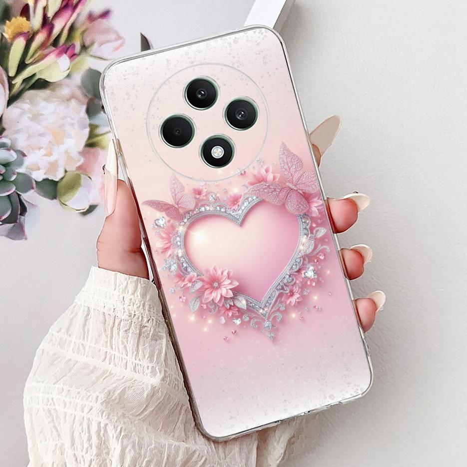 For Oppo Reno 12F 4G Case CPH2687 Stylish Butterfly Painted Cover Soft Silicone Case For Oppo Reno12 F Reno 12 FS Reno12F Bumper