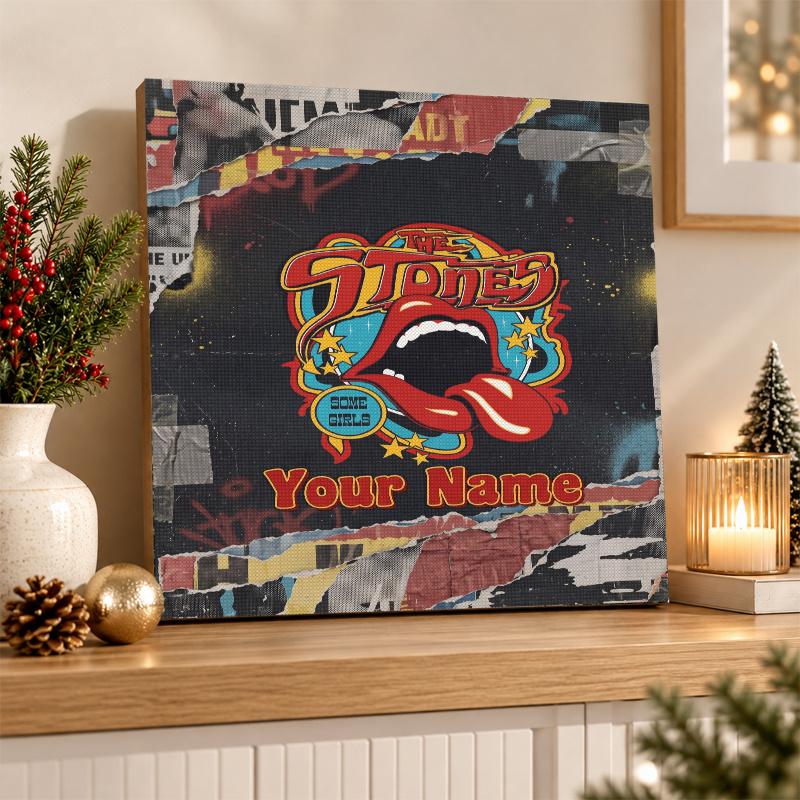 The Rolling Stones Custom Name Text 5D Diamond Painting Kit DIY Full Drill Diamond Art Decoration