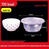Round Disposable Plastic Bowl with Lid for Fresh-Keeping