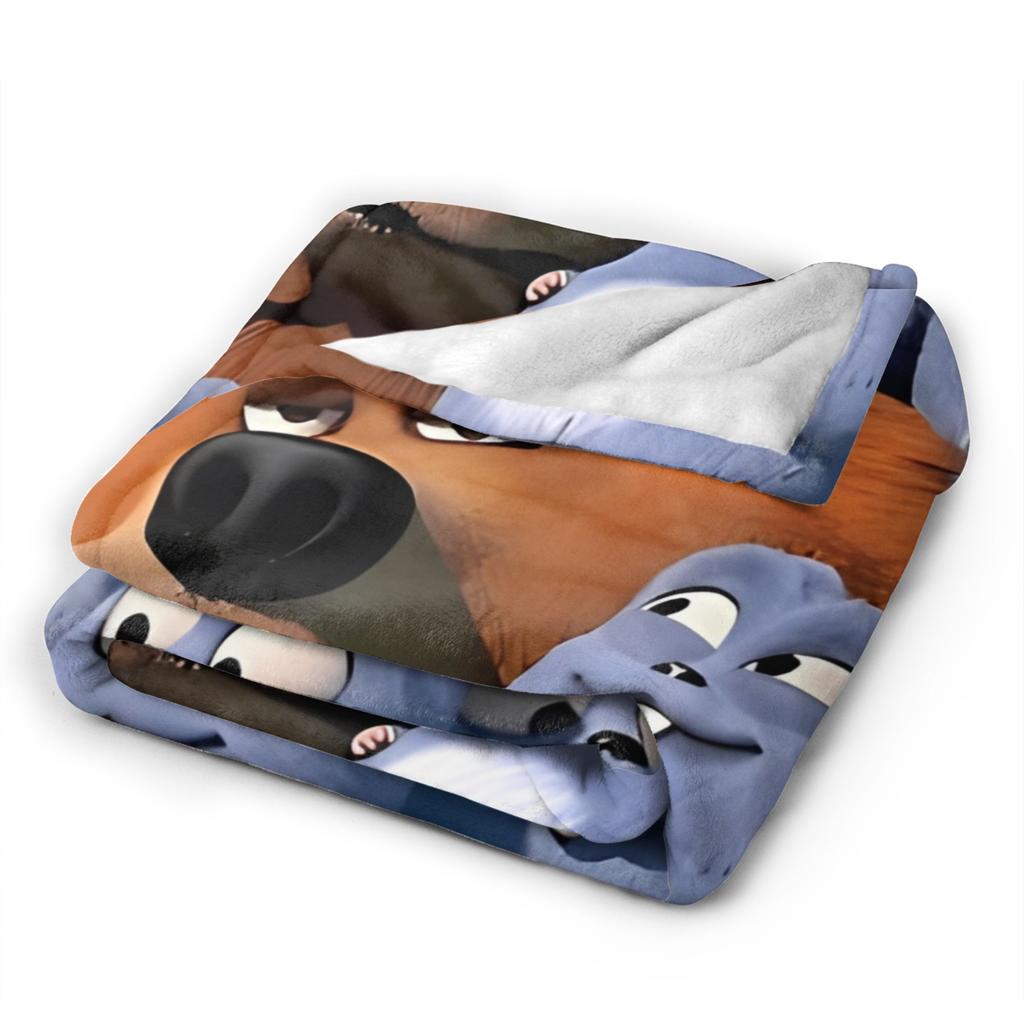 Grizzy and Lemmings Blanket Super Soft Warm  Throw Blankets for Couch 50x60 Inch Multiple Sizes Bedding Throws