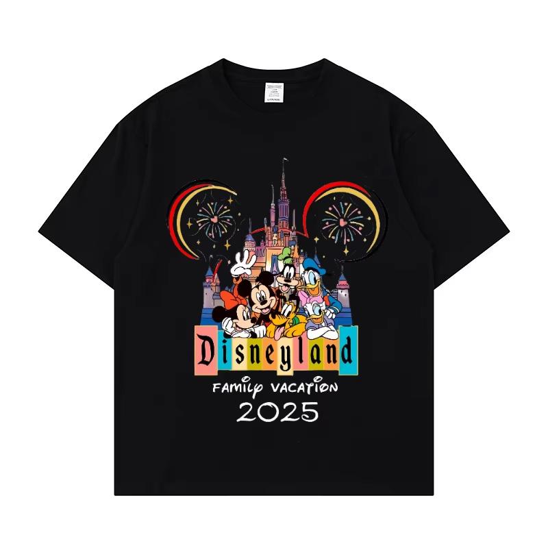 Cotton T Shirt 2025land Family TripPrint Summer Autumn Family Matching Outfits Parentchild Oversize Girls Tee