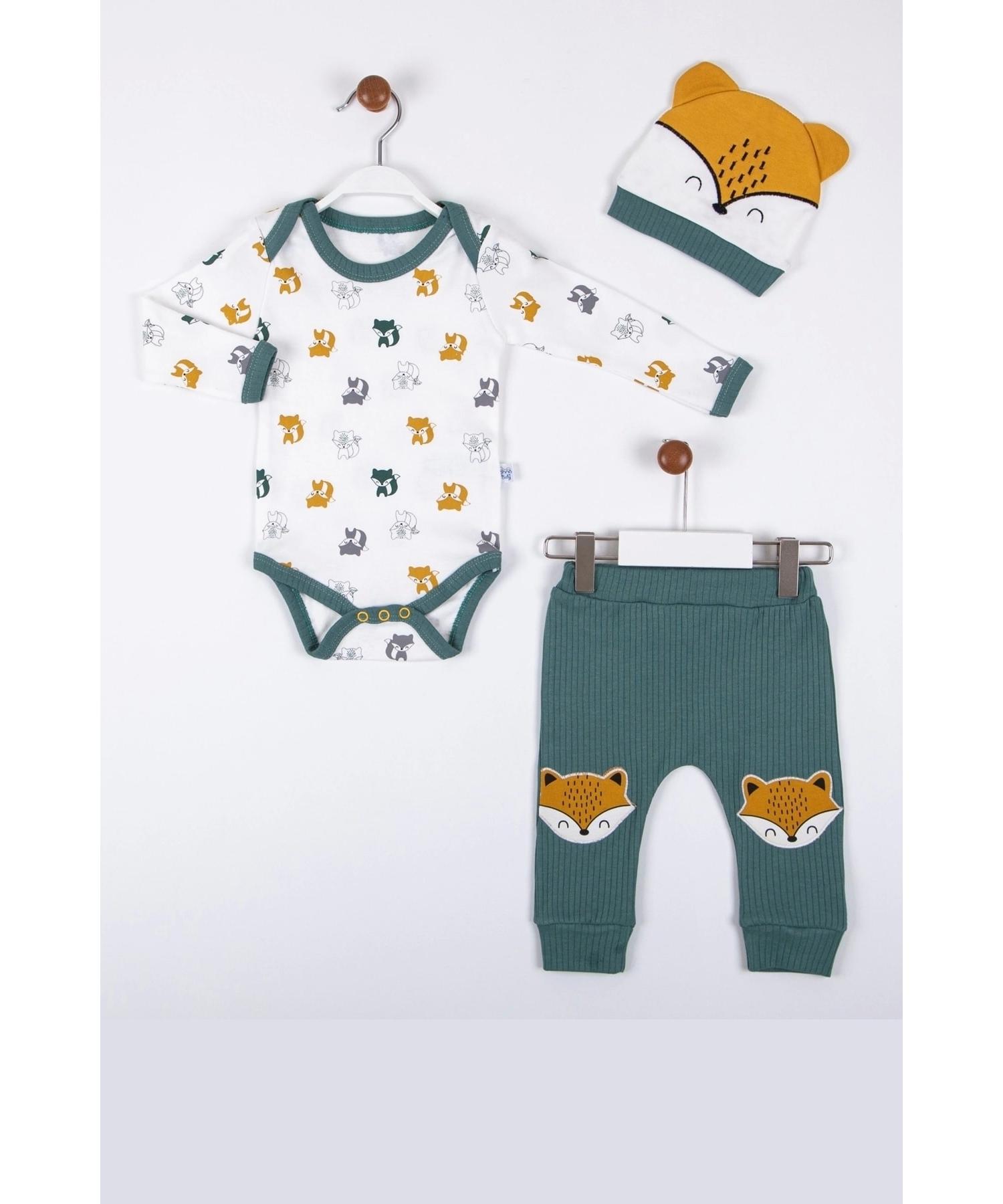 

Мужской костюм-тройка из 100% хлопка с рисунком Little Fox