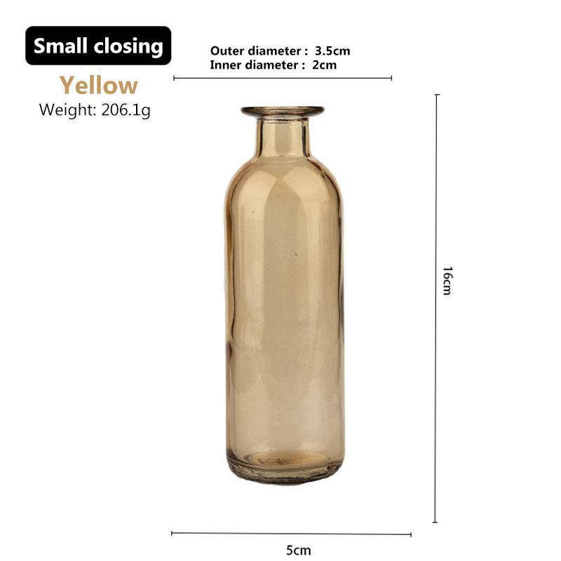 

Стеклянная ваза для гостиной, сушеные цветы, скандинавский стиль, стеклянная прозрачная ваза с укропом, аксессуары для украшения дома, вазы для цветов для дома 12