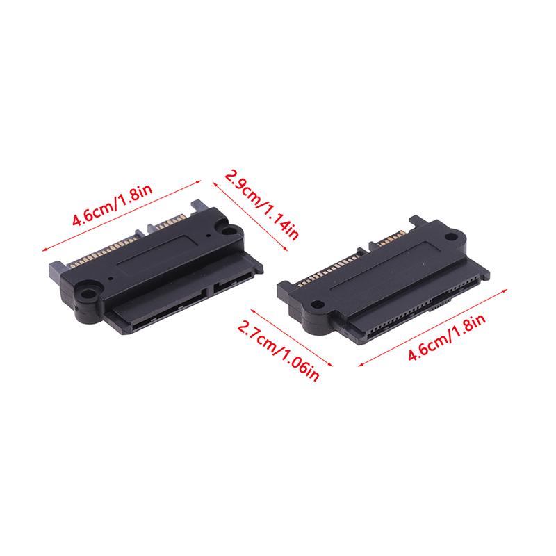 1Pc SFF-8482 SAS To SATA 180 Degree Angle Adapter Converter Straight Head