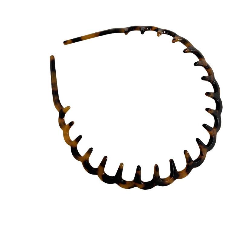 Acetic acid wave toothed headband wash face toothed hairpin non-slip broken hair pressure French headband Internet celebrity new