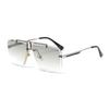 Frameless Sunglasses Men'S High-End Fashion Trendy Glasses Women'S Square Sunscreen Sunglasses