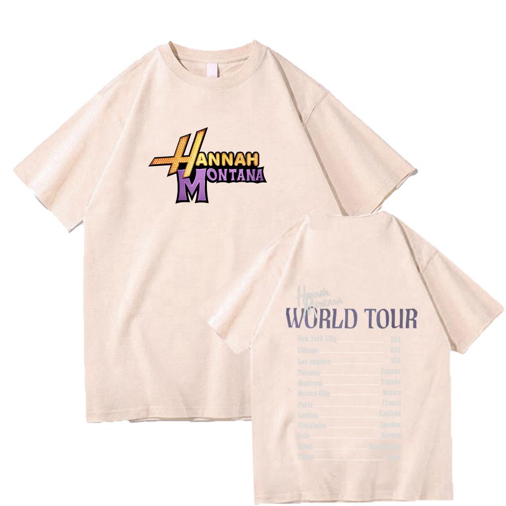 Montana World Tour graphic Men's T-Shirt Unisex O-Neck Cotton Short Sleeve Oversized recreation