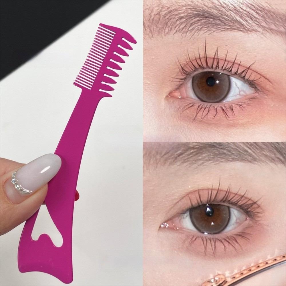 Delicate Finish 3-In-1 Eyelash Brush Long Wear Eyeliner Aid Tool  Makeup Artist