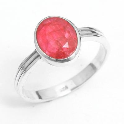 Handmade Jewelry, Kashmir Ruby Ring, Silver Ring, 925 Sterling Silver, Gifts For Her