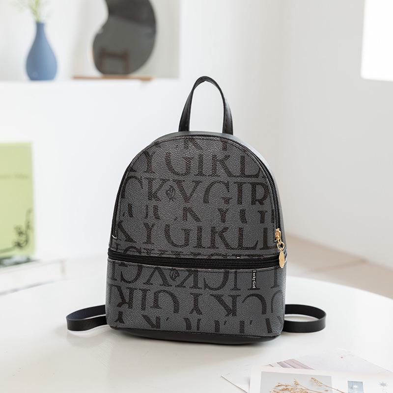 2023 Women's Fashion Letter Print Backpack - Casual & Versatile Single Shoulder Bag