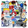 50 Pieces of Programmer Development Graffiti Stickers - Waterproof Stickers for Laptop, Skateboard, Luggage, Trolley