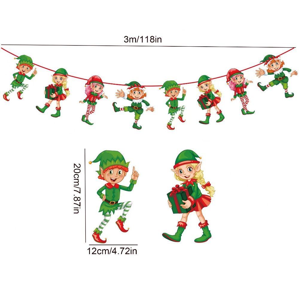 Moș Crăciun/om de zăpadă/pom de Crăciun Bannere pentru steagul din hârtie de Crăciun Banner suspendat pentru vacanță