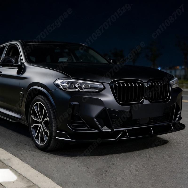 For BMW X3 G01 X4 G02 M Sport Facelift 2021 2022 2023 2024 Car Front Bumper Racing Model Spoiler Splitter Body Modification Kit
