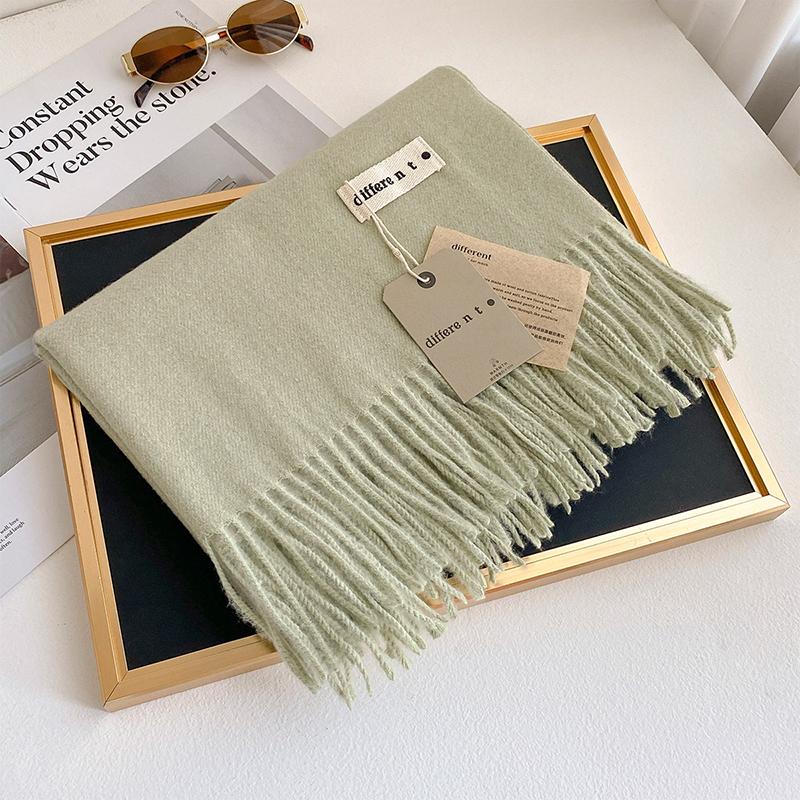 45 Color Winter Scarf For Women Long Warm Cashmere Scarves Hijab Solid Lady Shawl Wrap Female Pashmina Bandana Head Stole