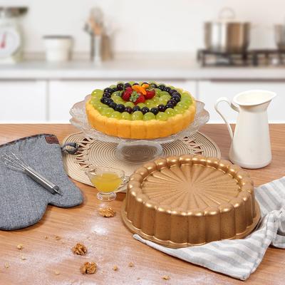 Fun Cooking Tart Pan, Nonstick Bakeware, Baking Pan for Pie, Round, 11 In