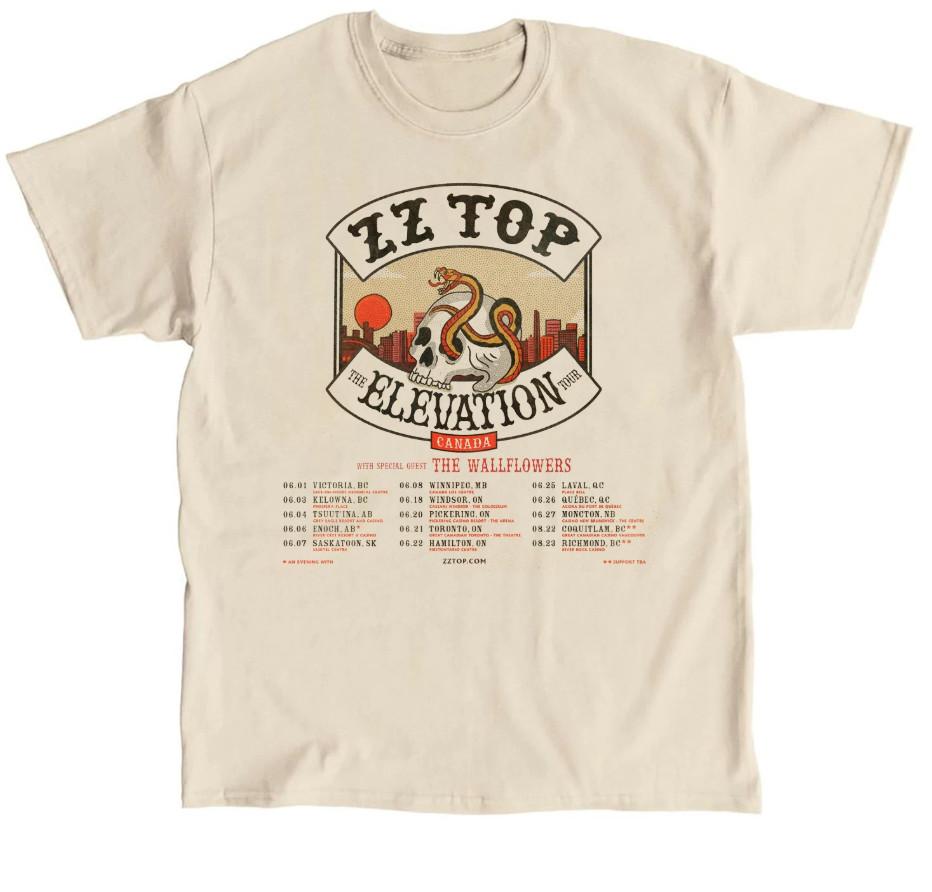ZZ Top Band Tour in Canada June 2026 T-shirt size S-5XL XXXXL
