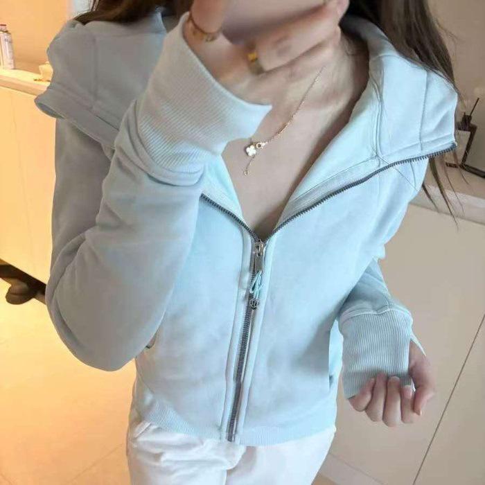 Women s Autumn Hooded Slim Fit Sweatshirt Cardigan - Full Zip, Long Sleeve, Versatile Fashion. In Stock. Large