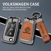 Dla Samochodu VOLKSWAGEN Etui na Kluczyk ze Stopu Cynku Pokrowiec Brelok do Kluczy Samochodowych Metalowa Obudowa Kluczy Dla VW Volkswagen VW Tiguan MK2 Golf 7 MK7 T-Cross T-