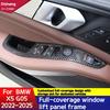 For BMW X5 G05 2025-2025 LHD Car ABS Material Window Button Frame Door Glass Lift Panel Decorative Stickers Interior Accessories
